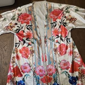 Floral Silk Kimono